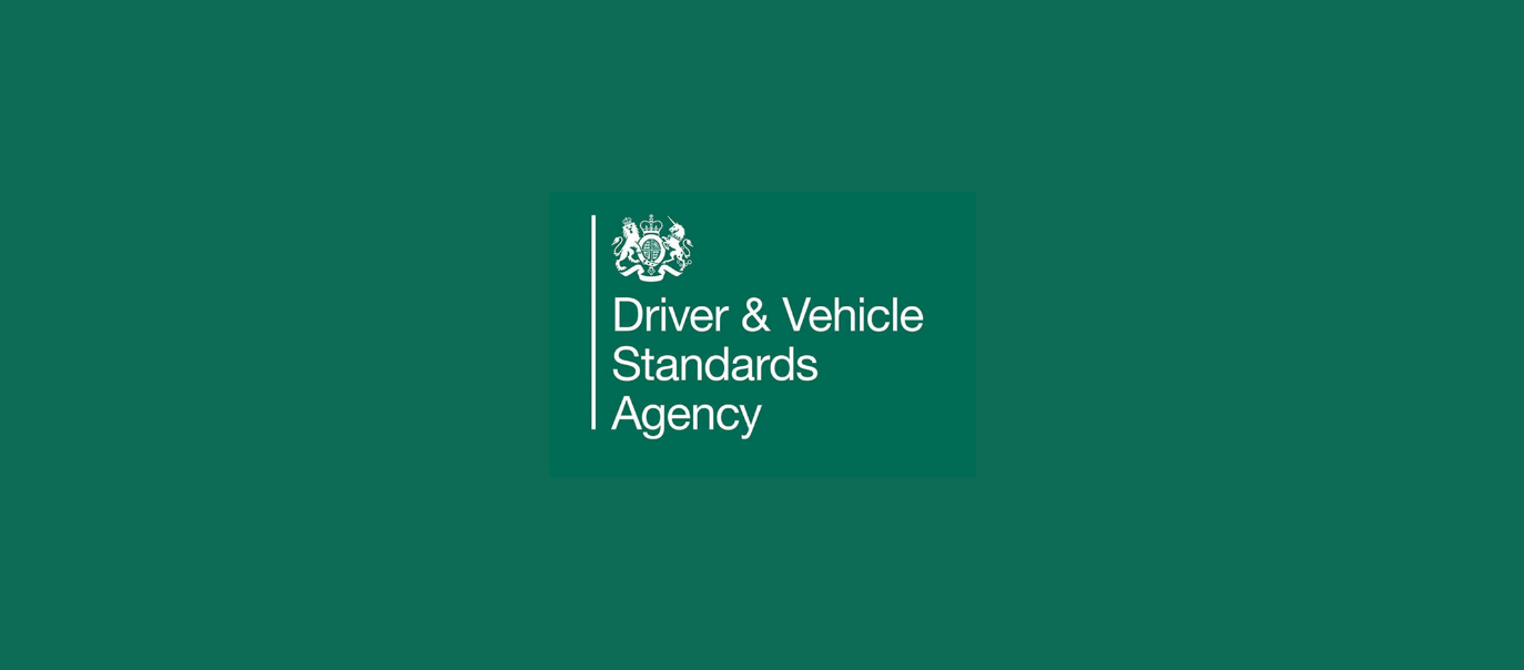 Driver & Vehicle Standards Agency logo on green background